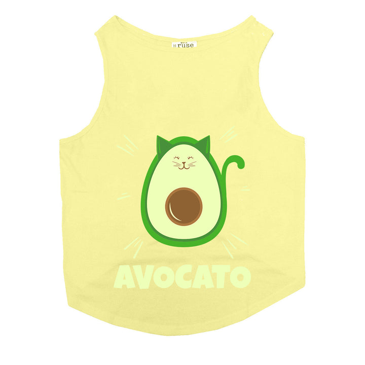 "Avocato" Printed Tank Cat Tee