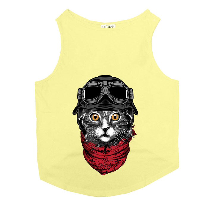 "Rad Cat" Printed Tank Cat Tee