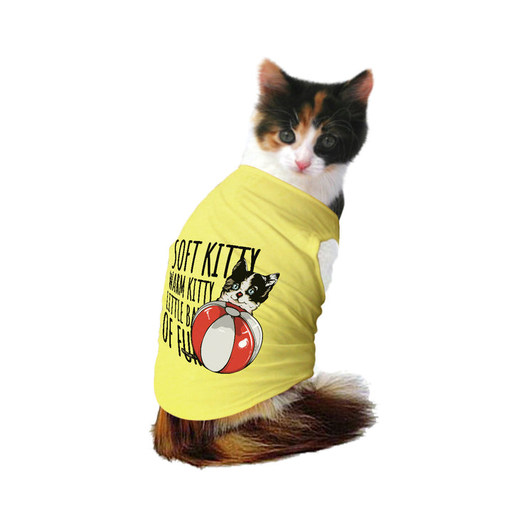 "Soft Kitty Warm Kitty" Printed Tank Cat Tee