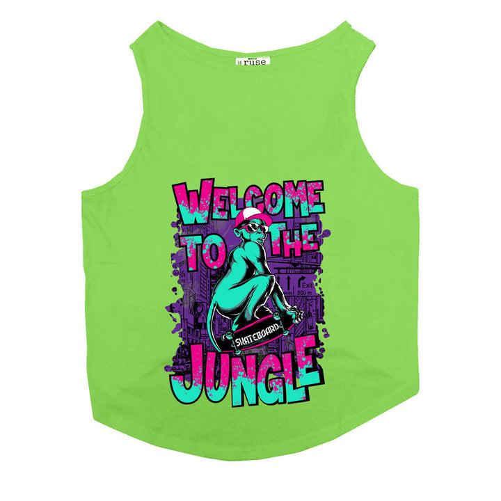 "Welcome to the Jungle" Printed Tank Cat Tee