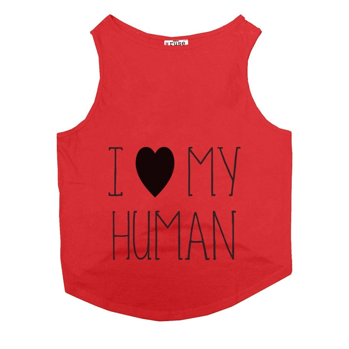 "I Love My Human" Cat Tee