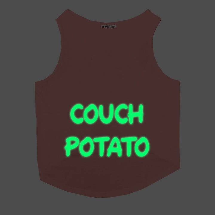 Couch Potato Night Glow Printed Cat Tee