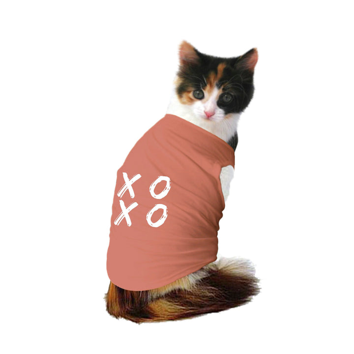 "Xoxo" Printed Tank Cat Tee