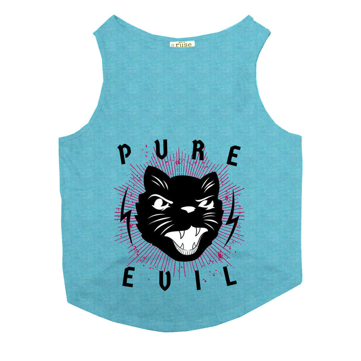 "Pure Evil" Printed Tank Cat Tee