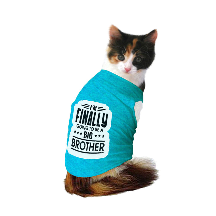 Ruse "Finally Going to be a Big Brother" Printed Tank Cat Tee