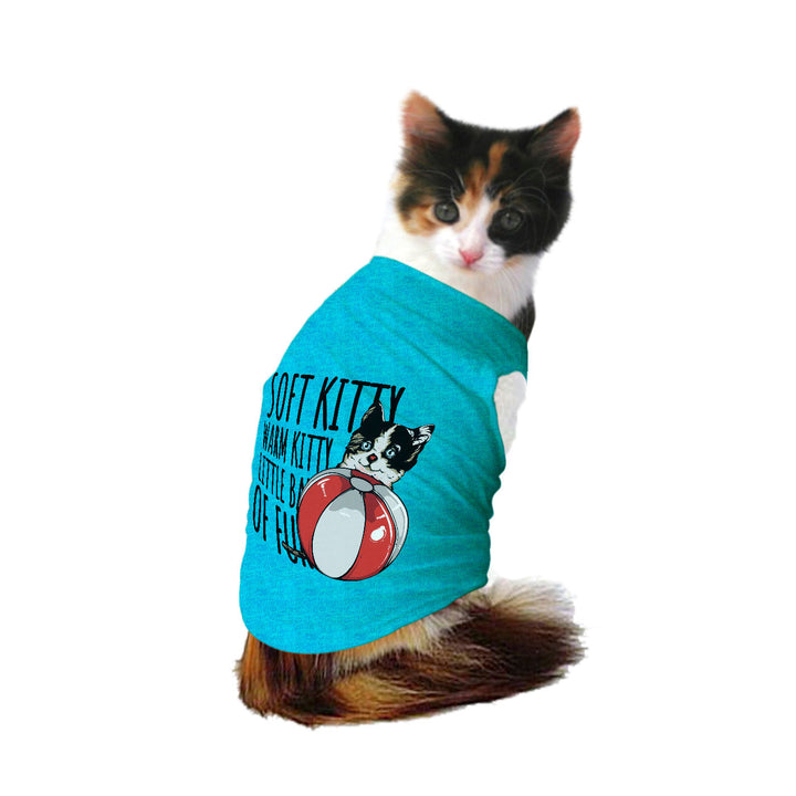 "Soft Kitty Warm Kitty" Printed Tank Cat Tee