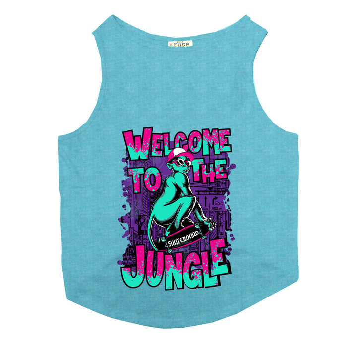 "Welcome to the Jungle" Printed Tank Cat Tee