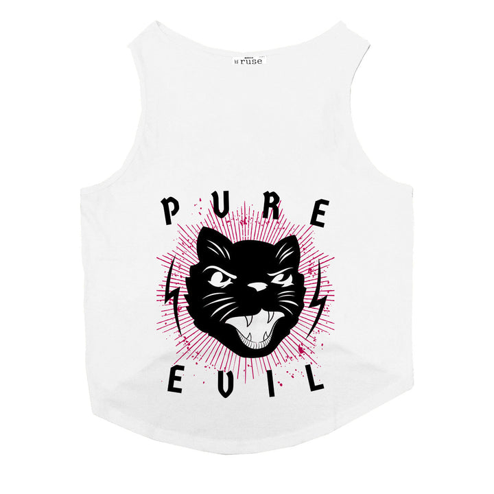 "Pure Evil" Printed Tank Cat Tee