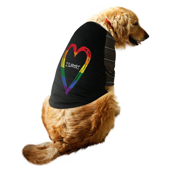"LGBTQ - 2" Striper Raglan Dog Streetwear Tee