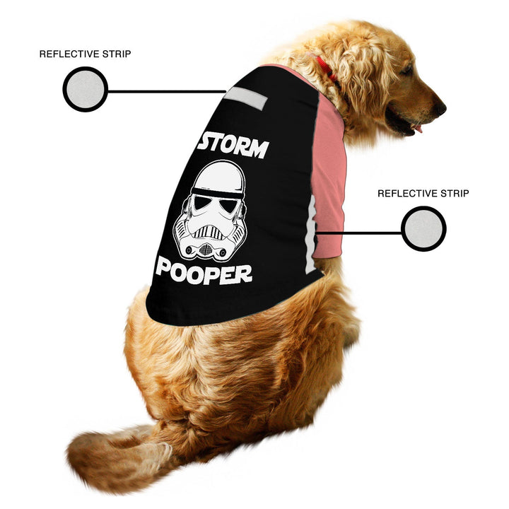 Storm Pooper Reflective Raglan Dog Tee | Visibilitee Collection