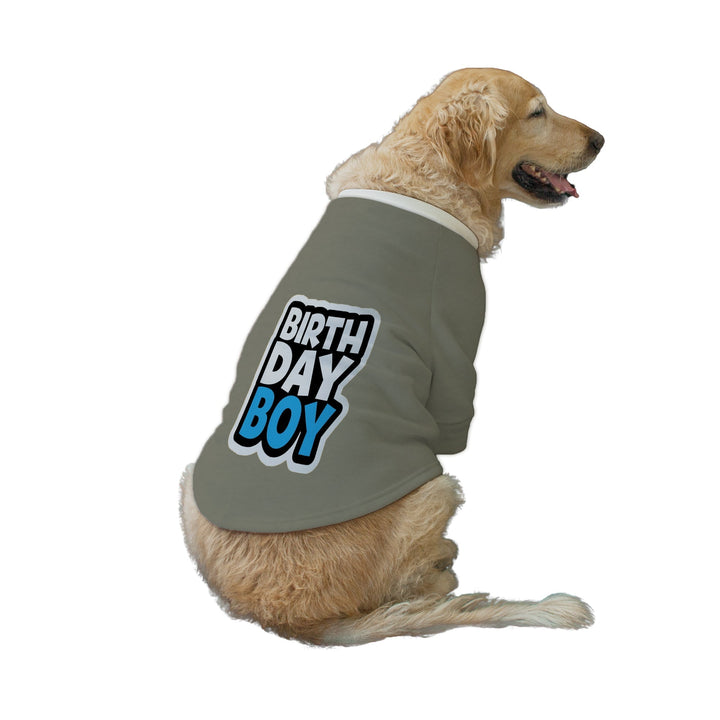 "Birthday Boy Too" Printed Dog Technical Jacket