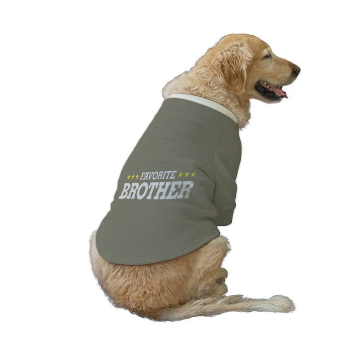 "Favourite Brother" Printed Dog Technical Jacket