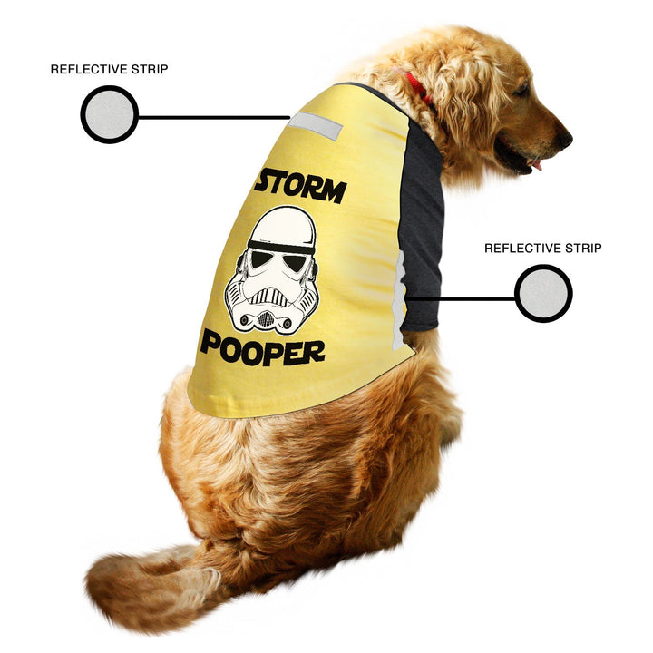 Storm Pooper Reflective Raglan Dog Tee | Visibilitee Collection