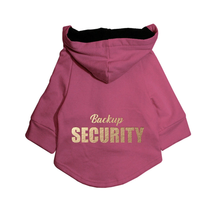 "Backup Security" Foil Edition Dog Hoodie Jacket