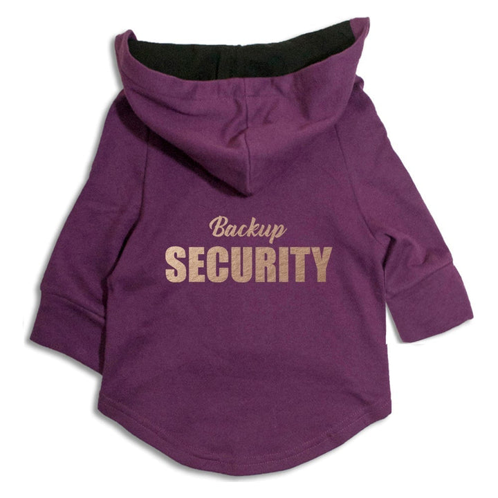 "Backup Security" Foil Edition Dog Hoodie Jacket