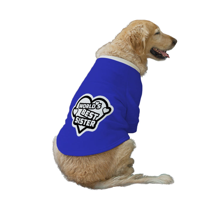 "World's Best Sister" Printed Dog Technical Jacket