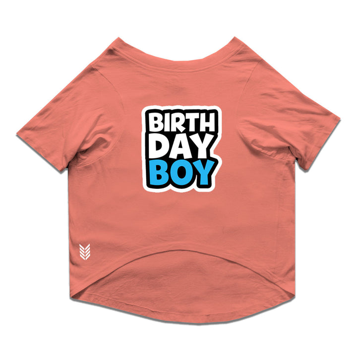 Ruse Basic Crew Neck "Birthday Boy-2" Printed Half Sleeves Dog Tee