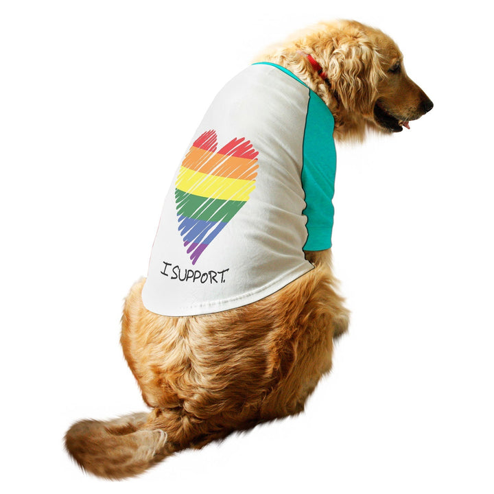 "LGBTQ - 1" Raglan Dog Streetwear Tee