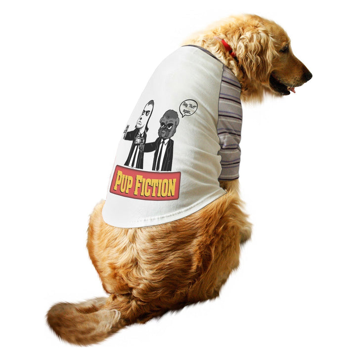 Pup Fiction Striper Raglan Dog Streetwear Tee