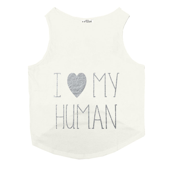 "I Love My Human" Foil Edition Dog Tee