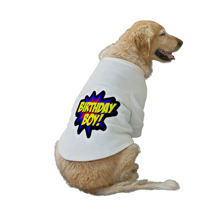 "Birthday Boy" Printed Dog Technical Jacket