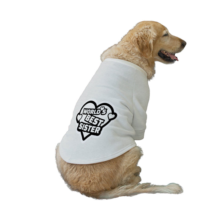"World's Best Sister" Printed Dog Technical Jacket