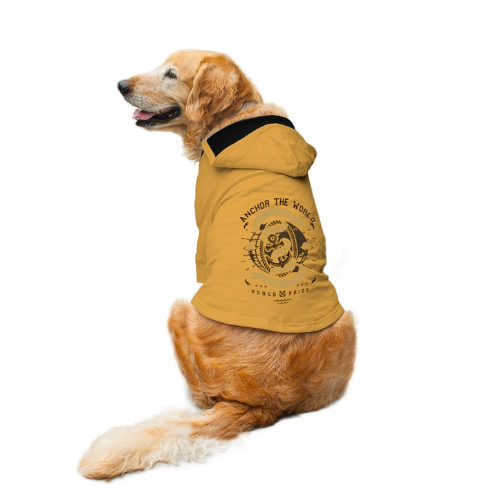 Anchor The World Dog Hoodie Jacket