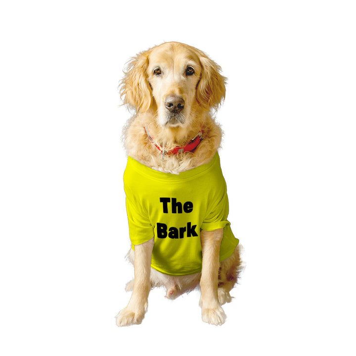 Ruse Basic Crew Neck "The Bark" Printed Half Sleeves Dog Tee