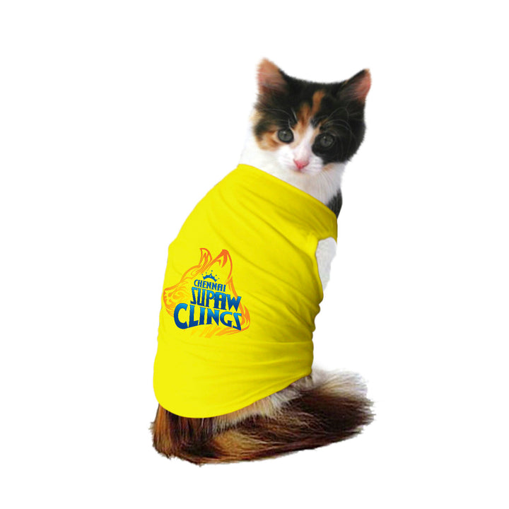"Chennai Supaw Clings" Printed Tank Cat Jersey